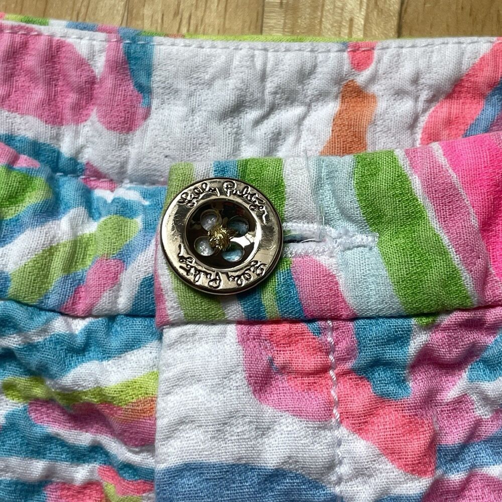 Lilly Pulitzer Adie Shorts Size 00 Shellabrate Multicolored Resort Shells 23582 - Picture 4 of 8
